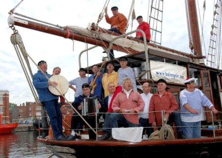 Les Ducs d'Albe à bord du Bel Espoir